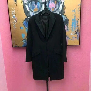 Express Black Dress Coat